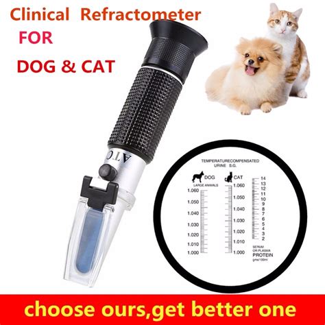 how to use a veterinary refractometer|total solids range for dogs.